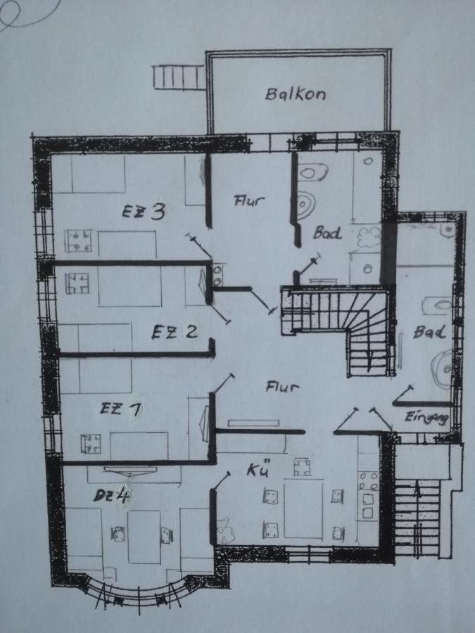 Auestrasse 94A Hotel Glauchau Eksteriør billede